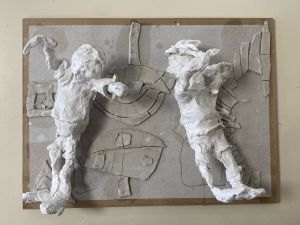 Projet sculpture avec des enfants de CE2