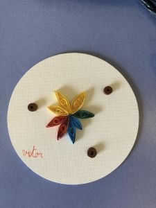 Le tableau en Quilling de Victor, 6 ans